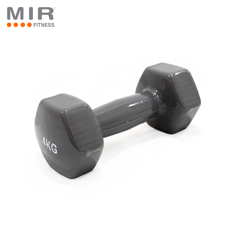 Mancuerna recubierta en goma eco 4 kg